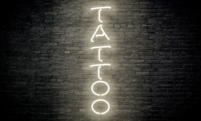 TATTOO LED Neon Sign vertical