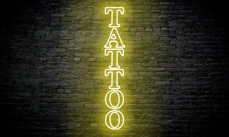 TATTOO LED Neon Sign vertical