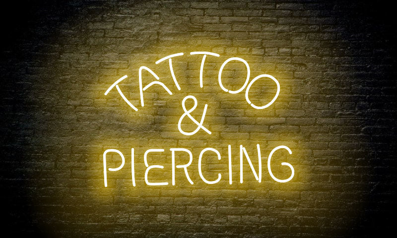 TATTOO&PIERCING LED Neon Sign