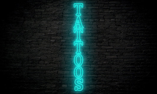 "TATTOOS" LED neon sign