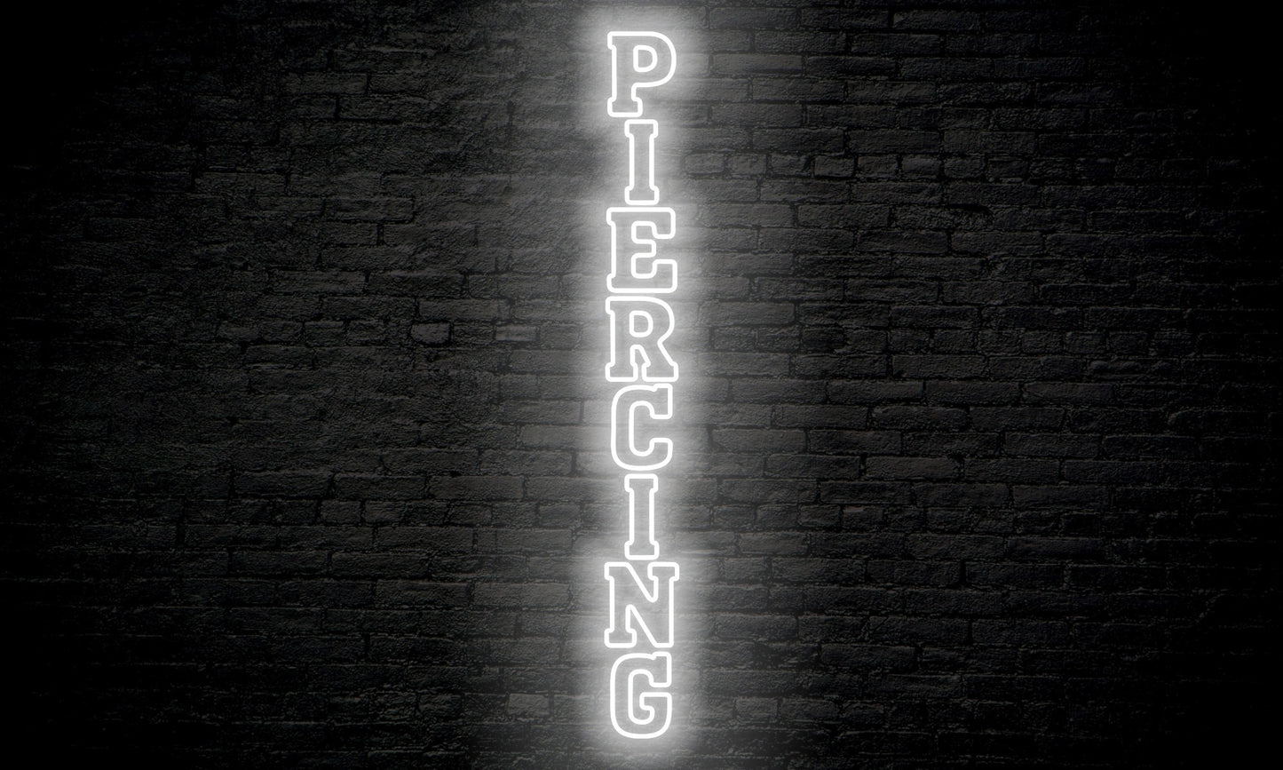 Piercing LED Neon Sign Vertical