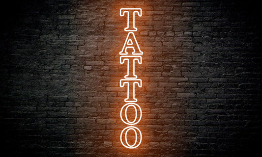 TATTOO LED Neon Sign vertical