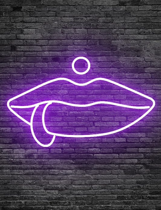Piercing LED Neon Sign "Lips"