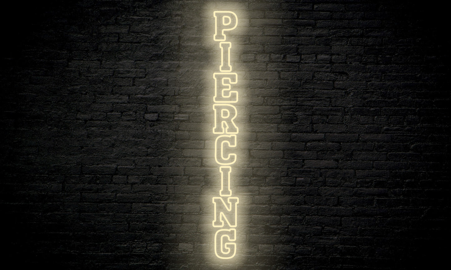 Piercing LED Neon Sign Vertical
