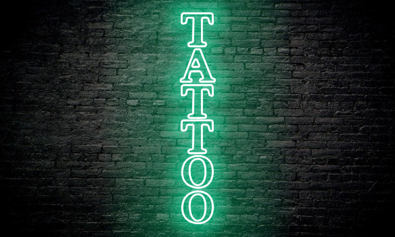 TATTOO LED Neon Sign vertical