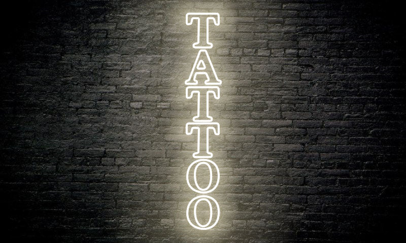 TATTOO LED Neon Sign vertical