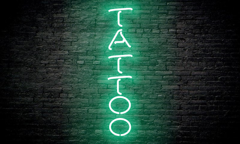 TATTOO LED Neon Sign vertical