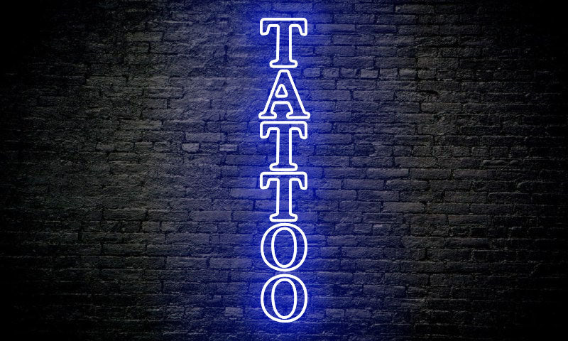 TATTOO LED Neon Sign vertical