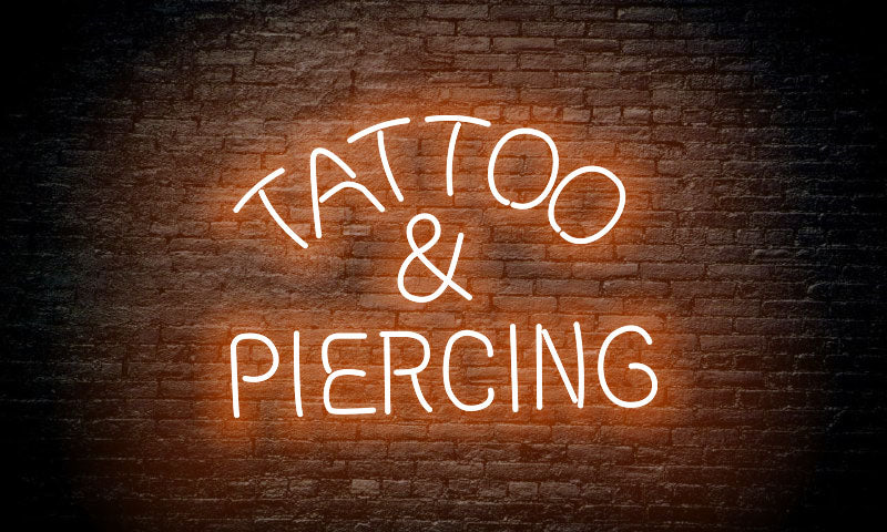 TATTOO&PIERCING LED Neon Sign