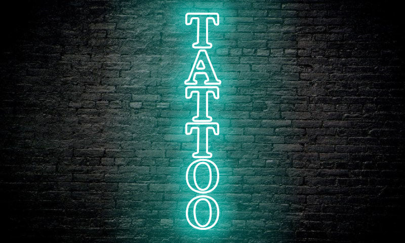 TATTOO LED Neon Sign vertical