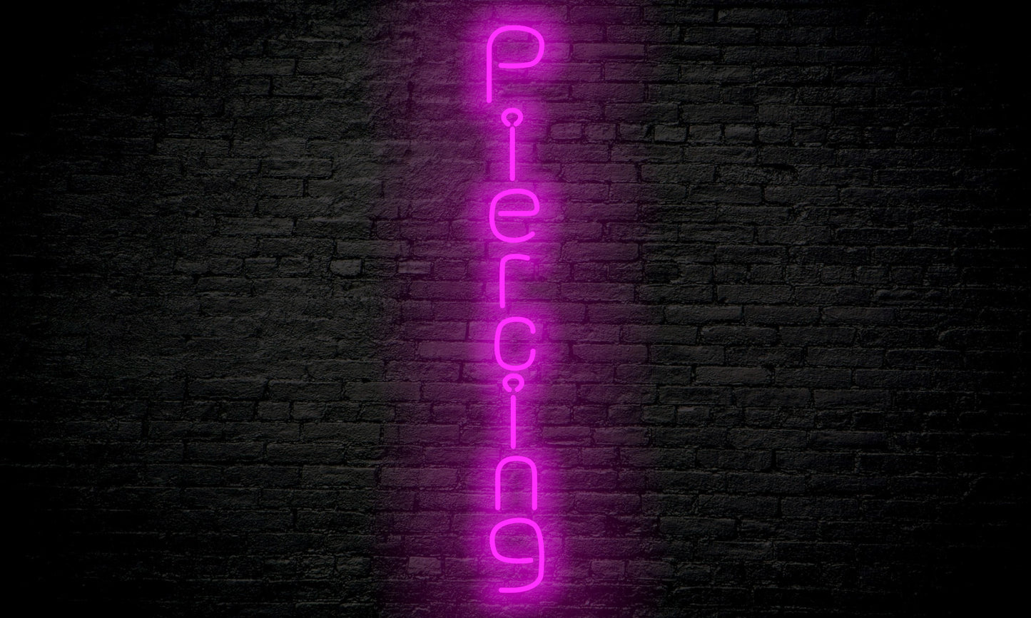 Piercing LED Neon Sign VERTICAL