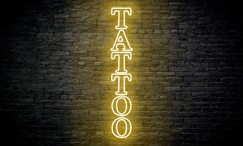 TATTOO LED Neon Sign vertical