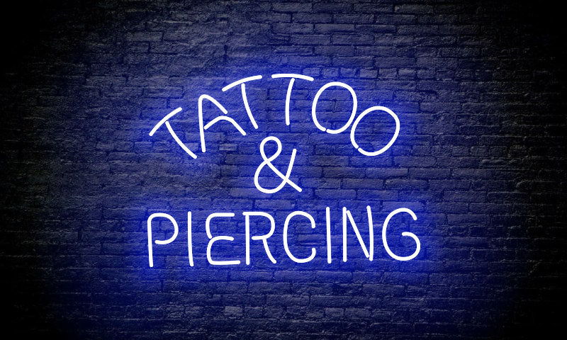 TATTOO&PIERCING LED Neon Sign