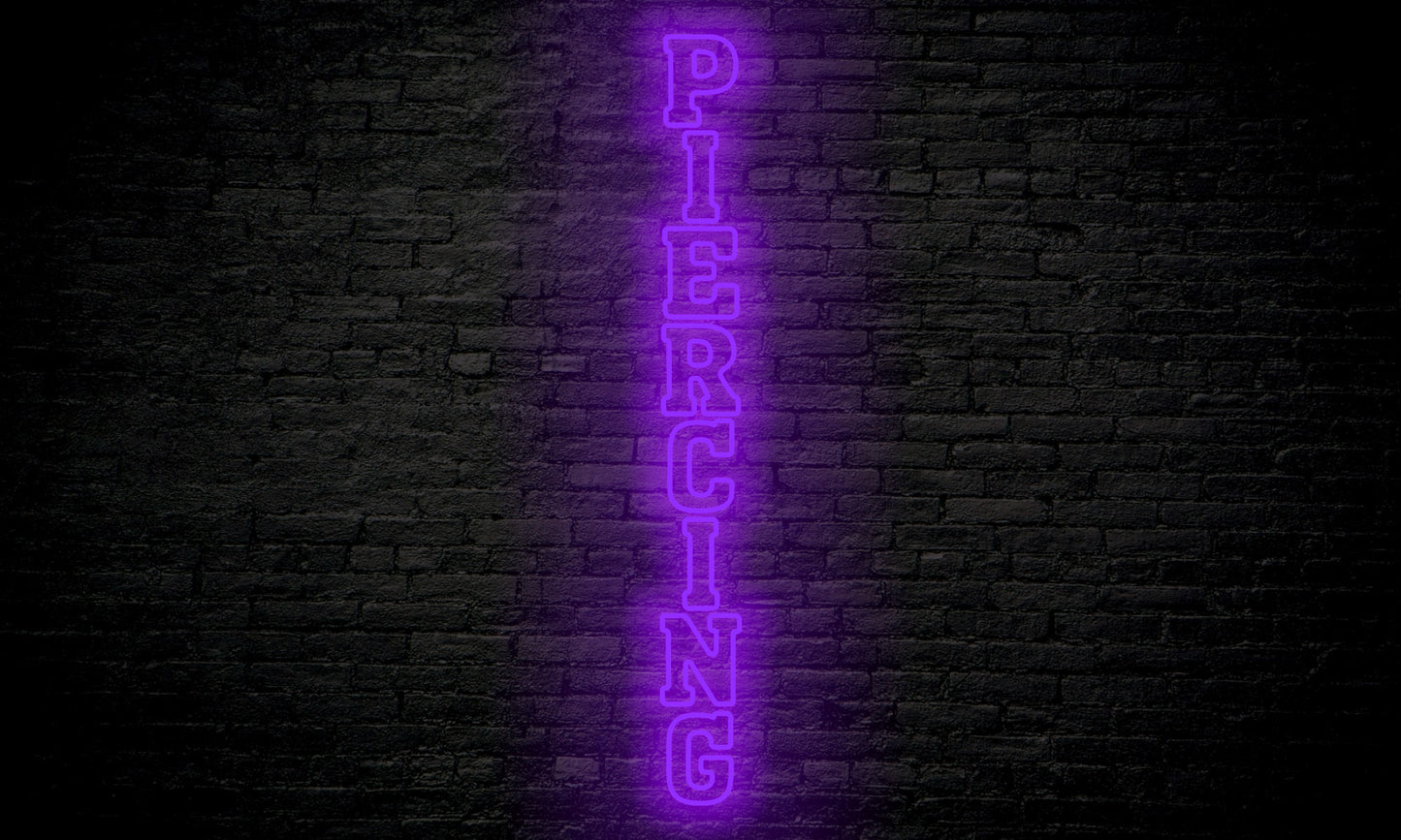 Piercing LED Neon Sign Vertical