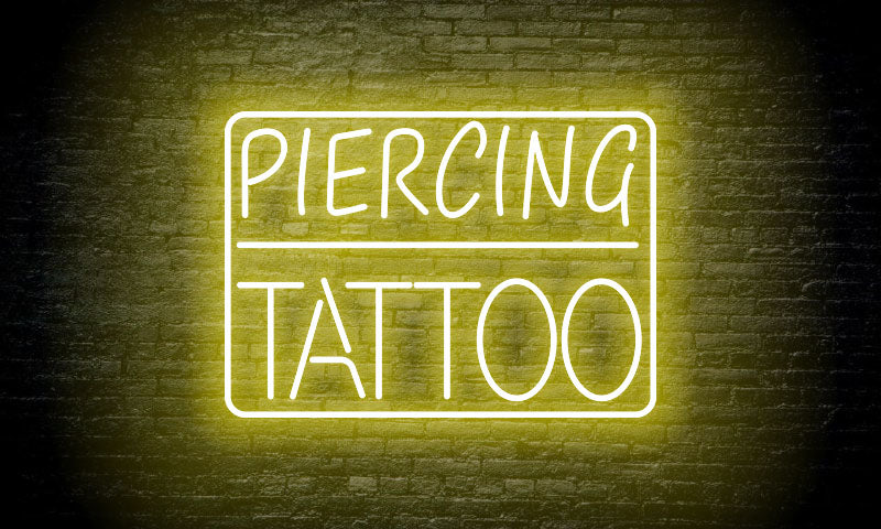 "PIERCING | TATTOO" LED Neon Sign