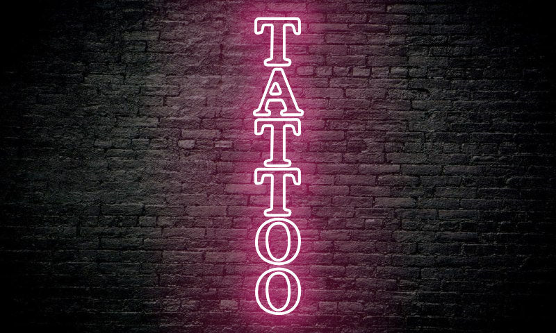 TATTOO LED Neon Sign vertical