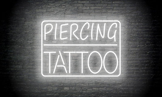"PIERCING | TATTOO" LED Neon Sign