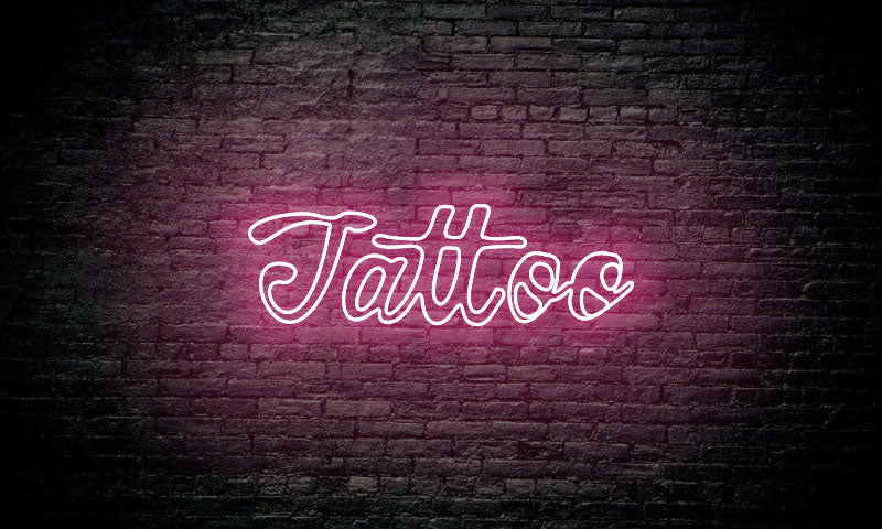 Tattoo Neon Sign  Vertical  TPZ3036  Jantec Neon