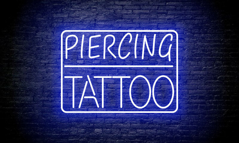 "PIERCING | TATTOO" LED Neon Sign