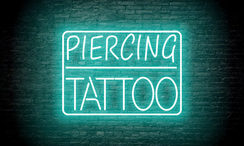 "PIERCING | TATTOO" LED Neon Sign