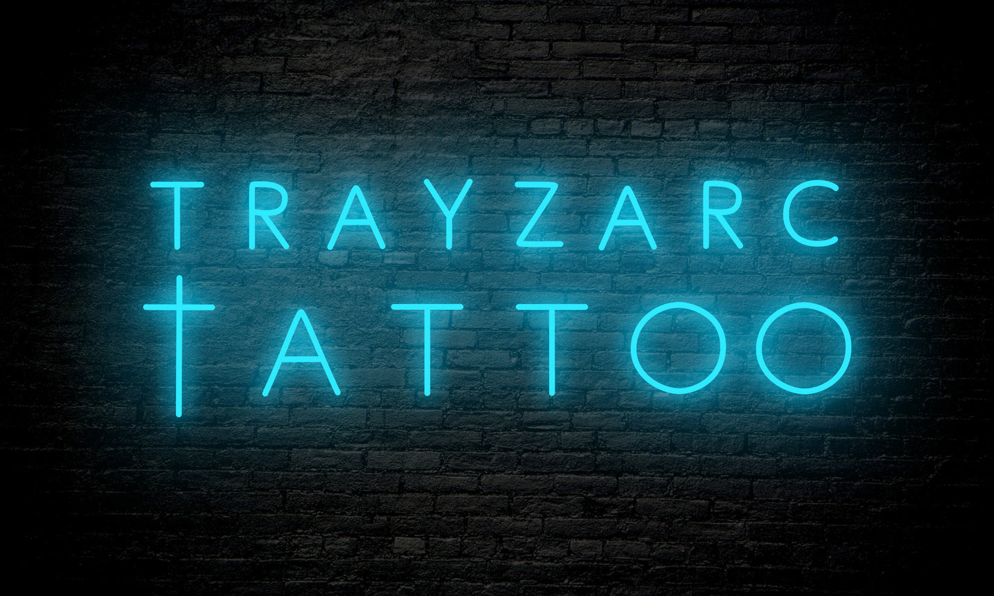 Custom LED neon sign for @trayzarc