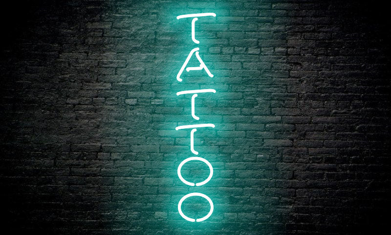 TATTOO LED Neon Sign vertical