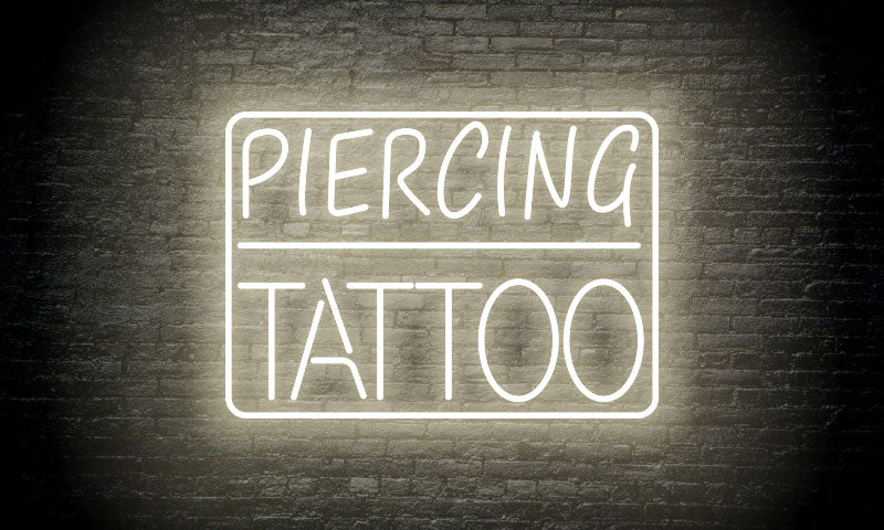 "PIERCING | TATTOO" LED Neon Sign